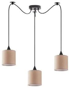 Κρεμαστό Φωτιστικό Οροφής Ύφασμα ADEPT H300 Φ40 Homelighting-77-9017-Καφέ 77-9017