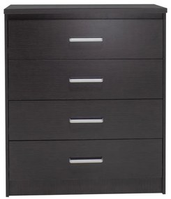 Συρταριέρα OLYMPUS με 4 συρτάρια χρώμα wenge 80x40x95εκ 80x40x95 εκ.