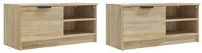 vidaXL Έπιπλα Τηλεόρασης 2 τεμ. Sonoma Δρυς 80x35x36,5 εκ. Επεξ. Ξύλο