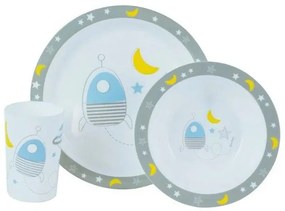 Παιδικό Σερβίτσιο Φαγητού Space Γκρι 005668 Ango Dalber-5668-Γκρι 005668