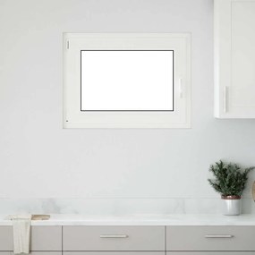 vidaXL Παράθυρο Υπογείου "RISOR" 80x60 εκ. Ανακλινόμενο & Περιστρεφόμενο DIN Αριστερό Ανθρακί