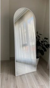 Stewehome Καθρέφτης ολόσωμος με λευκό μεταλλικό πλαίσιο και βάση Λευκό 180x65 cm