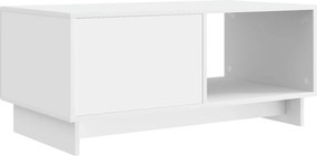 vidaXL Τραπεζάκι σαλονιού Λευκό 90 x 50 x 40 cm Επεξεργασμένο Ξύλο