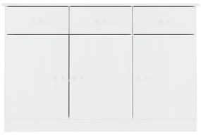 Ντουλάπι ALTA Λευκό 112 x 35 x 73 εκ. από Μασίφ Ξύλο Πεύκου - Λευκό