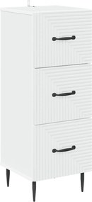 vidaXL Ντουλάπι με Συρτάρια Λευκό 33 x 34,5 x 89,5 εκ