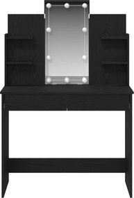 vidaXL Τραπέζι περιποίησης Μαύρη Οξυά 96 x 39 x 142 εκ.