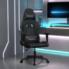 Καρέκλα Gaming Μαύρη από Συνθετικό Δέρμα