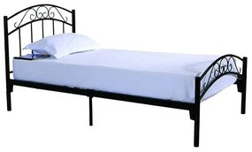 14250014 Κρεβάτι ZIZEL Μεταλλικό Sandy Black 208x91x87cm (200x90cm) Μέταλλο, 1 Τεμάχιο