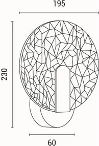 Απλίκα Τοίχου LED Eurolamp Volet 144-58014