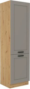 Επιδαπέδιο ντουλάπι Nelor 60 LO 210 2F-Γκρι σπέσιαλ - Φυσικό