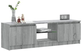 vidaXL Έπιπλο Τηλεόρασης με LED Γκρι Sonoma 120x30x36 εκ.