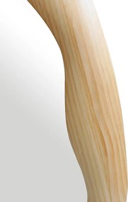 Καθρέπτης οβάλ Enola pakoworld mdf σε φυσική απόχρωση 54x2.5x80εκ