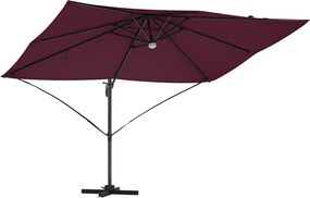 vidaXL Ομπρέλα ηλίου Βεραμάν Κόκκινο 351 x 250 x 253 εκ
