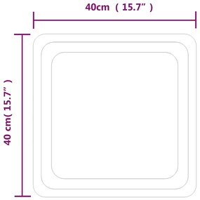 vidaXL Καθρέφτης Μπάνιου με LED 40x40 εκ.
