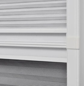 vidaXL Σήτα Παραθύρου Πλισέ με Σκίαστρο 60 x 80 εκ. Αλουμινίου
