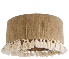 Φωτιστικό Οροφής Κρεμαστό Puertorico 02094 Boho 3xE27 IP20 50x27cm Beige-White GloboStar