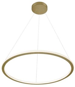 Φωτιστικό Οροφής Κρεμαστό 01381-05 60W LED 3000K 4800Lm D80cm Oxidized Gold Luma