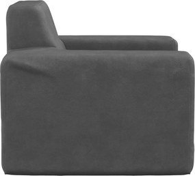 vidaXL Καναπές Παιδικός Ανθρακί από Μαλακό Βελουτέ Ύφασμα