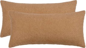 vidaXL Κάλυμμα Μαξιλαριού 2 pcs HEERLEN Μπεζ 40 x 70 cm Μπουκλέ