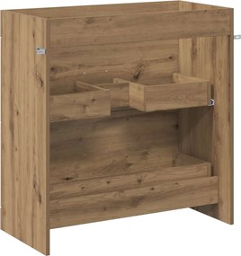 vidaXL Ντουλάπι Κάτω από τον Νιπτήρα Artisan Δρυς 78,5 x 37,5 x 81 εκ