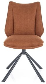 KRZESŁO KENZIE BJORN CZARNY STELAŻ/CYNAMON 42 DIOMMI-80-3669