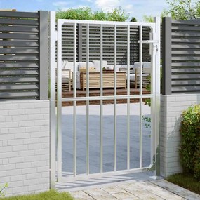 vidaXL Πόρτα Περίφραξης Κήπου 85x145 εκ. από Ανοξείδωτο Ατσάλι