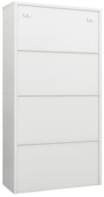 vidaXL Φοριαμός Λευκός 90 x 40 x 180 εκ. Ατσάλινος