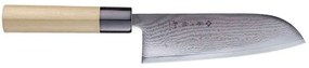Μαχαίρι Santoku Shippu FD-597 16,5cm Από Δαμασκηνό Ατσάλι Silver-Natural Tojiro Steel,Wood