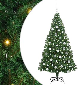 vidaXL Τεχνητό Χριστουγεννιάτικο Δέντρο με 300 LED Πράσινο 180 cm