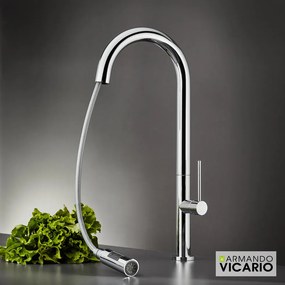 Armando Vicario Tozo 48780 Chrome - Μπαταρία Κουζίνας με Ντους