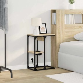 vidaXL Κομοδίνο Sonoma Δρυς 41.5 x 26 x 60.5 εκ Επεξεργασμένο ξύλο