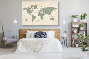 Εικόνα στο φελλό ενός αξιοπρεπούς παγκόσμιου χάρτη - 90x60  arrow