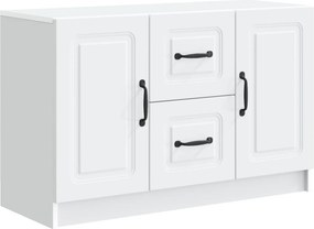 vidaXL Πλαϊνό γραφείο Λευκό 89 x 34,5 x 57 εκ. Επεξεργασμένο Ξύλο