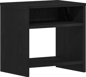 vidaXL Κομοδίνα 2 τεμ. Μαύρη Δρυς 40x30x40 εκ. από Τεχνητό Ξύλο