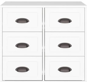 vidaXL Ντουλάπι Λευκό 70 x 35,5 x 67,5 εκ. από Επεξεργασμένο Ξύλο