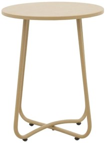 Τραπέζι Bramwell μέταλλο μπεζ Φ40x50εκ 40x40x50 εκ.