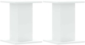 vidaXL Βάσεις Ηχείων 2 Τεμ. Λευκή 30x30x40 εκ. Επεξ. Ξύλο