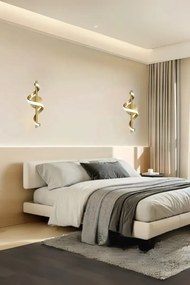 Stewehome λευκό φωτιστικό τοίχου με 2 led χωρίς μπαταρία