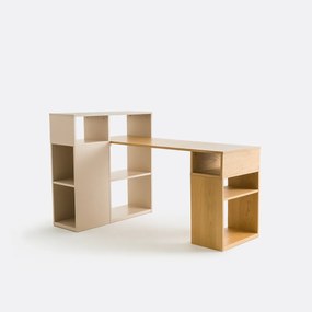 Γραφείο γωνιακό αναστρέψιμο με αποθηκευτικούς χώρους, Biface