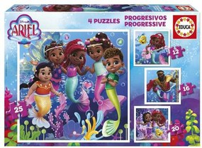 Σετ 4 Παζλ Educa Ariel