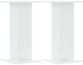 vidaXL Βάσεις Ηχείων 2 Τεμ. Λευκή 30x30x60 εκ. Επεξ. Ξύλο