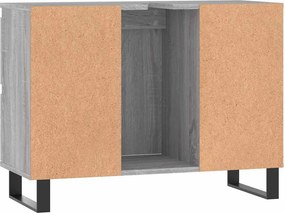 vidaXL Ντουλάπι Μπάνιου Γκρι Sonoma 80 x 33 x 60 εκ. από Επεξεργ. Ξύλο