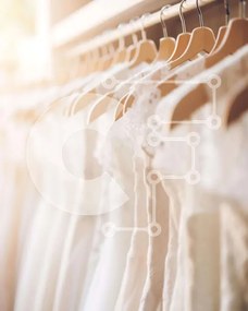 Intra Συλλεκτικό Ξύλινο Παζλ Plywood 4mm - Σειρά από κομψά νυφικά στο κατάστημα νυφικών Σε Ξύλινο Κουτί - Διαστάσεις Puzzle: 10x10 cm – 25 κομμάτια