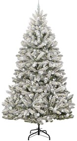 vidaXL Τεχνητό Χριστουγεννιάτικο Δέντρο Πράσινο και Λευκό 240 cm