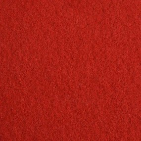 VidaXL Χαλί Μονόχρωμο Κόκκινο 1,2 x 12 m Πολυεστέρας