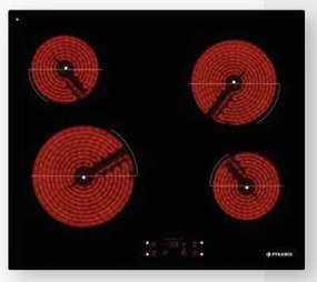 Pyramis PHC61410FMB Κεραμική Εστία Αφής χωρίς Πλαίσιο (174020030)(Made in GREECE)