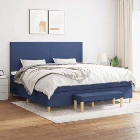 ΚΡΕΒΑΤΙ BOXSPRING ΜΕ ΣΤΡΩΜΑ ΜΠΛΕ 200X200 ΕΚ. ΥΦΑΣΜΑΤΙΝΟ 3137027