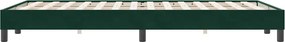 vidaXL Box Spring κρεβάτι χωρίς στρώμα σκούρο πράσινο 120x220cm