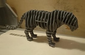 Intra απο ξύλο plywood 3mm-4mm πάχος - Tiger 3D Puzzle Δίασταση 30x30 cm Intraeaxys-zo9y4gr7