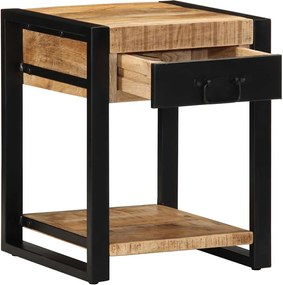 vidaXL Side Table 40x40x50 cm Στερεό ακατέργαστο ξύλο Mango